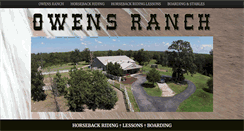 Desktop Screenshot of owensranchstables.com